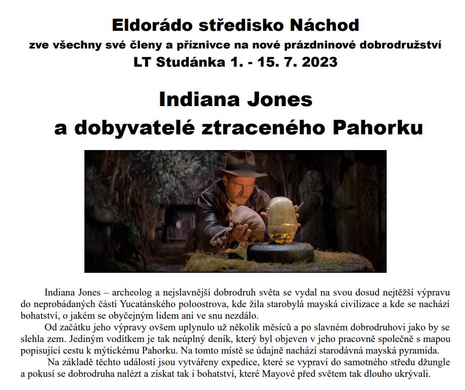 LT Studánka 2023 - 1. běh - Indiana Jones @ TZ Studánka | Vernéřovice | Královéhradecký kraj | Česko